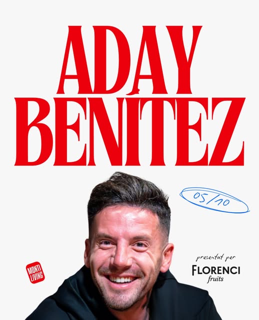 Cartell del programa de Montiliving amb Aday Benítez com a convidat